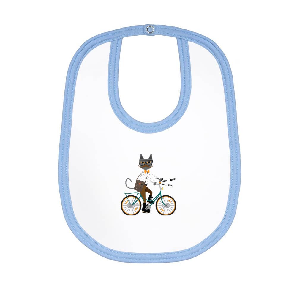 Hipster mačak na biciklu